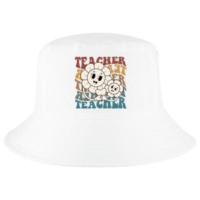 Retro Teacher Cute Gift Sunflower Heart Cool Comfort Performance Bucket Hat