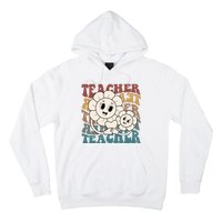 Retro Teacher Cute Gift Sunflower Heart Hoodie