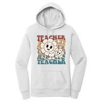 Retro Teacher Cute Gift Sunflower Heart Women's Pullover Hoodie