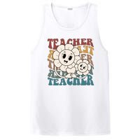 Retro Teacher Cute Gift Sunflower Heart PosiCharge Competitor Tank