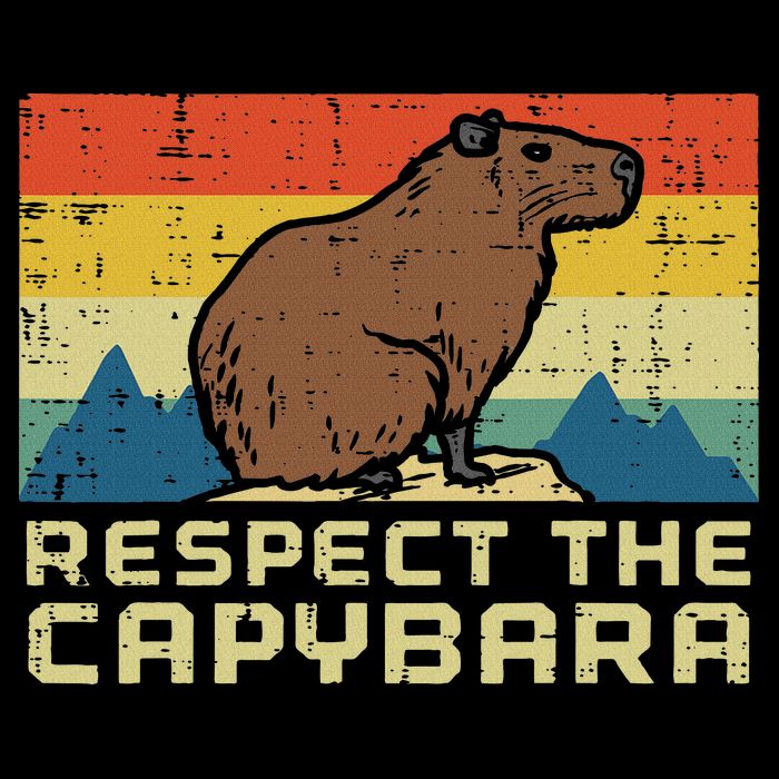 Respect The Capybara Retro Capy Rodent Animal Women City Backpack