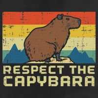 Respect The Capybara Retro Capy Rodent Animal Women Adult Drive Performance Visor