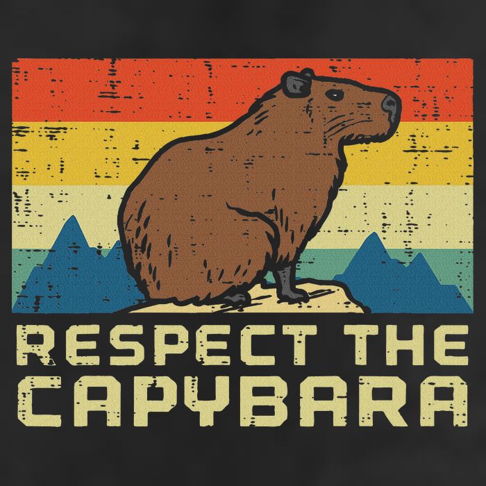 Respect The Capybara Retro Capy Rodent Animal Women Adult Drive Performance Visor