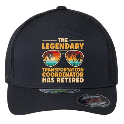 Retired Transportation Coordinator Retirement Flexfit Unipanel Trucker Cap