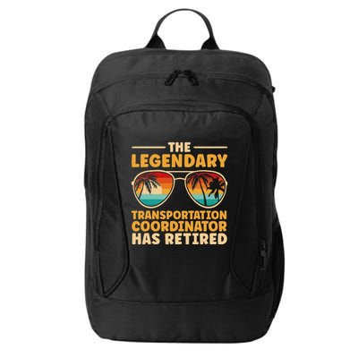 Retired Transportation Coordinator Retirement City Backpack