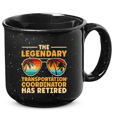 Retired Transportation Coordinator Retirement 15oz Campfire Ceramic Mug