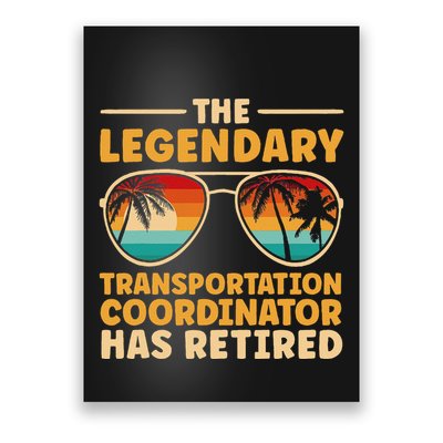 Retired Transportation Coordinator Retirement Poster