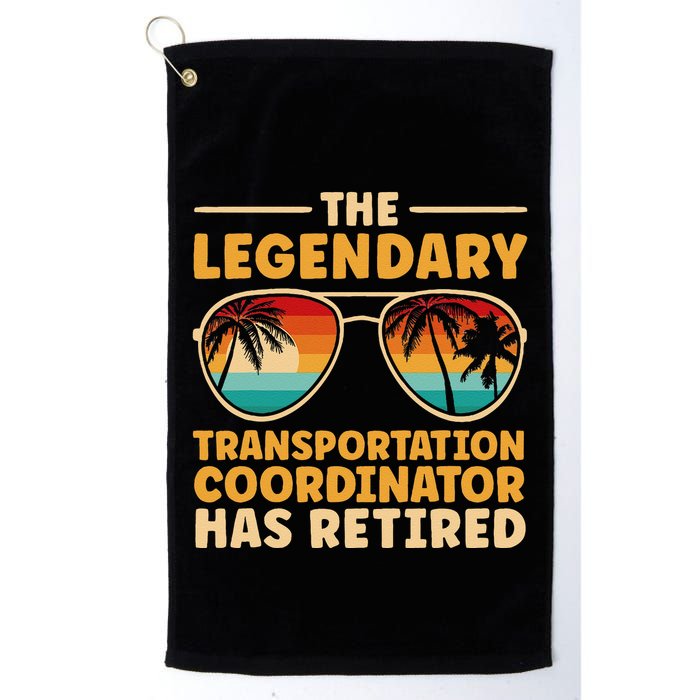 Retired Transportation Coordinator Retirement Golf Towel