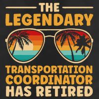 Retired Transportation Coordinator Retirement Golf Towel
