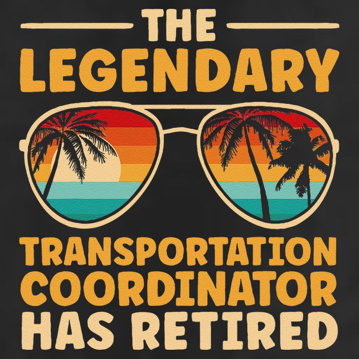 Retired Transportation Coordinator Retirement Golf Towel