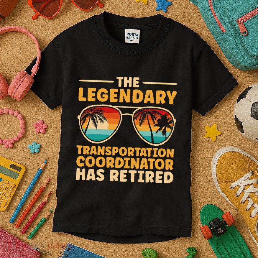 Retired Transportation Coordinator Retirement Kids T-Shirt