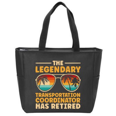 Retired Transportation Coordinator Retirement Zip Tote Bag