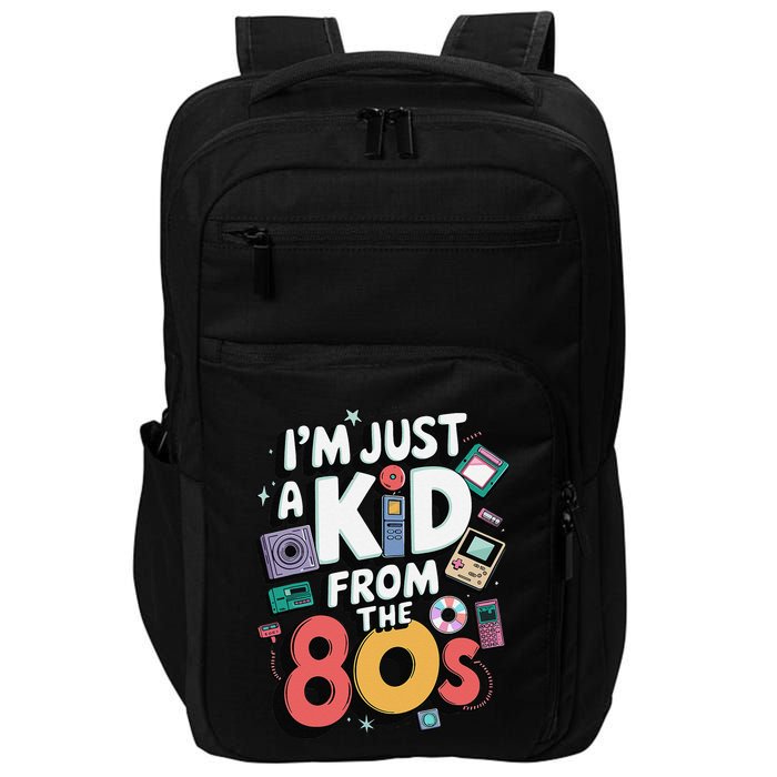 Retro Time Capsule Throwback 80s Electronics Vibes Funny Impact Tech Backpack