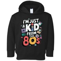 Retro Time Capsule Throwback 80s Electronics Vibes Funny Toddler Hoodie