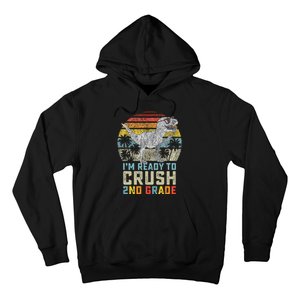 Ready To Crush Second 2nd Grade Dinosaur Back To School Hoodie