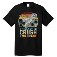 Ready To Crush Second 2nd Grade Dinosaur Back To School Tall T-Shirt