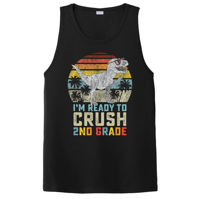 Ready To Crush Second 2nd Grade Dinosaur Back To School PosiCharge Competitor Tank