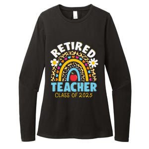 Retired Teacher Class Of 2025 Rainbow Teachers Retirement Womens CVC Long Sleeve Shirt