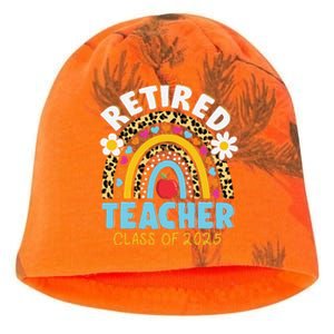 Retired Teacher Class Of 2025 Rainbow Teachers Retirement Kati - Camo Knit Beanie