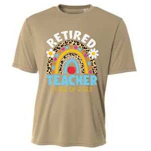 Retired Teacher Class Of 2025 Rainbow Teachers Retirement Cooling Performance Crew T-Shirt