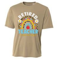 Retired Teacher Class Of 2025 Rainbow Teachers Retirement Cooling Performance Crew T-Shirt