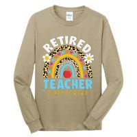 Retired Teacher Class Of 2025 Rainbow Teachers Retirement Tall Long Sleeve T-Shirt