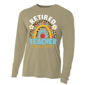 Retired Teacher Class Of 2025 Rainbow Teachers Retirement Cooling Performance Long Sleeve Crew