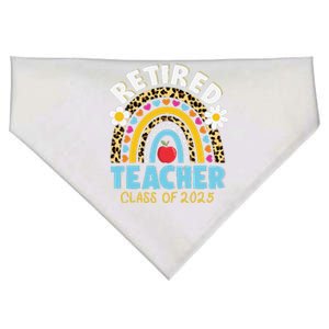 Retired Teacher Class Of 2025 Rainbow Teachers Retirement USA-Made Doggie Bandana