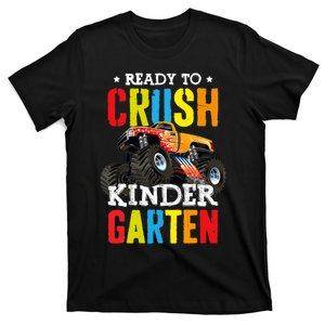 Ready To Crush Kindergarten Boy Monster Truck Back To School T-Shirt