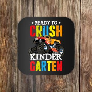 Ready To Crush Kindergarten Boy Monster Truck Back To School Coaster