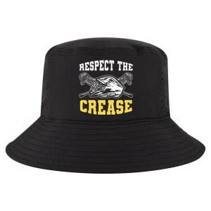 Respect The Crease Lacrosse Goalie Lacrosse Plus Size Shirts For Men And Women Cool Comfort Performance Bucket Hat