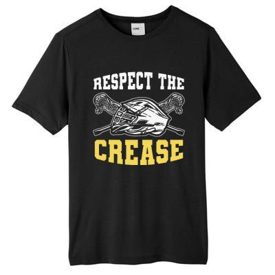 Respect The Crease Lacrosse Goalie Lacrosse Plus Size Shirts For Men And Women Tall Fusion ChromaSoft Performance T-Shirt