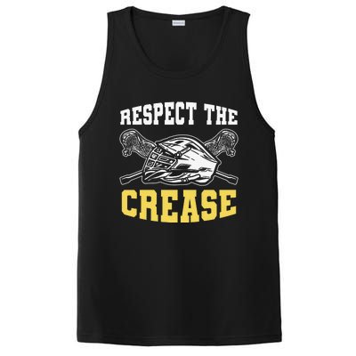 Respect The Crease Lacrosse Goalie Lacrosse Plus Size Shirts For Men And Women PosiCharge Competitor Tank