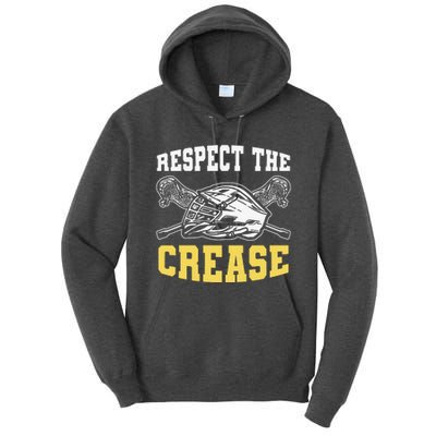 Respect The Crease Lacrosse Goalie Lacrosse Plus Size Shirts For Men And Women Tall Hoodie