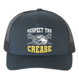 Respect The Crease Lacrosse Goalie Lacrosse Plus Size Shirts For Men And Women Yupoong Adult 5-Panel Trucker Hat