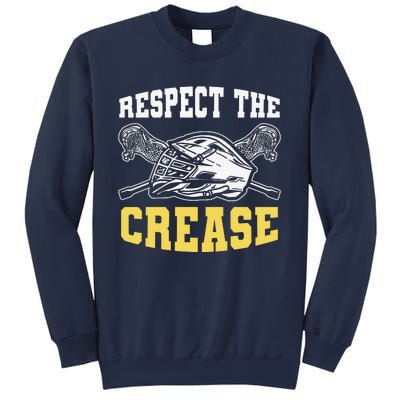 Respect The Crease Lacrosse Goalie Lacrosse Plus Size Shirts For Men And Women Sweatshirt