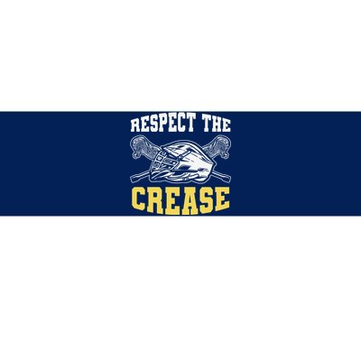 Respect The Crease Lacrosse Goalie Lacrosse Plus Size Shirts For Men And Women Bumper Sticker