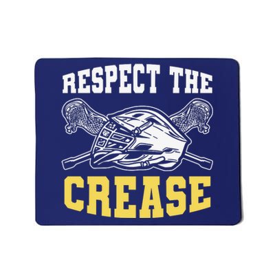 Respect The Crease Lacrosse Goalie Lacrosse Plus Size Shirts For Men And Women Mousepad