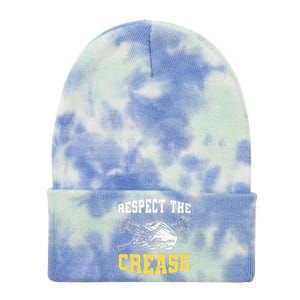 Respect The Crease Lacrosse Goalie Lacrosse Plus Size Shirts For Men And Women Tie Dye 12in Knit Beanie