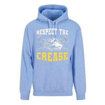 Respect The Crease Lacrosse Goalie Lacrosse Plus Size Shirts For Men And Women Unisex Surf Hoodie