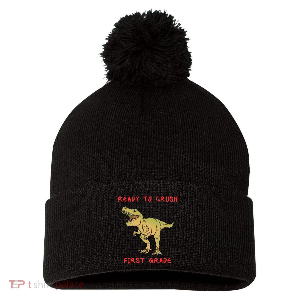 Ready To Crush First Grade Back To School Pom Pom 12in Knit Beanie