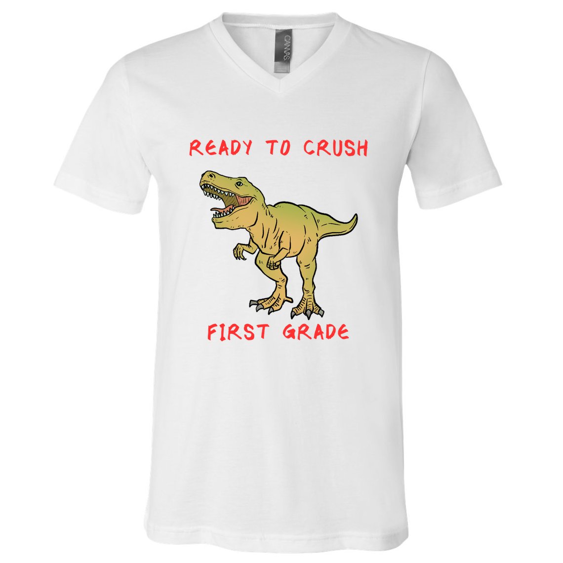 Ready To Crush First Grade Back To School V-Neck T-Shirt