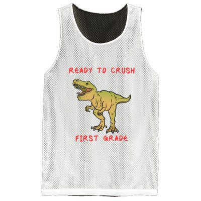 Ready To Crush First Grade Back To School Mesh Reversible Basketball Jersey Tank