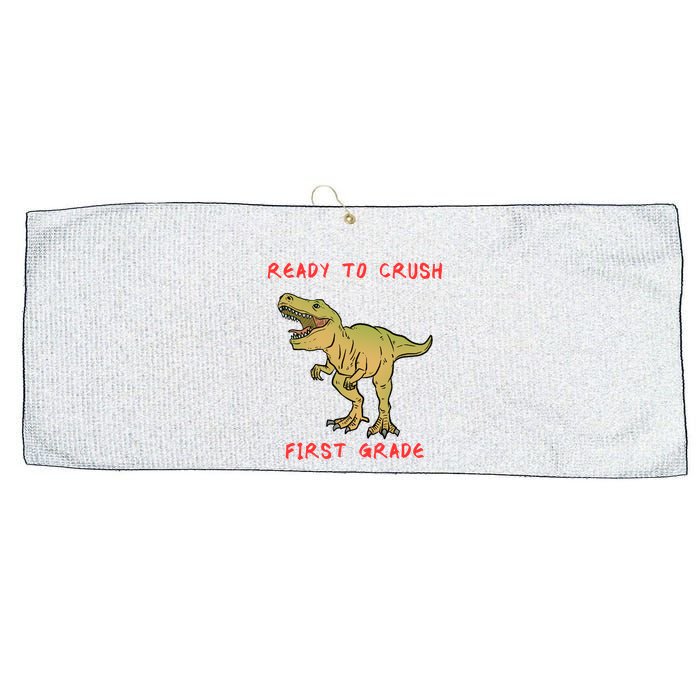 Ready To Crush First Grade Back To School Large Microfiber Waffle Golf Towel