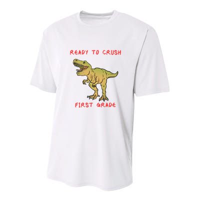 Ready To Crush First Grade Back To School Youth Performance Sprint T-Shirt