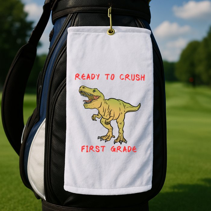 Ready To Crush First Grade Back To School Golf Towel
