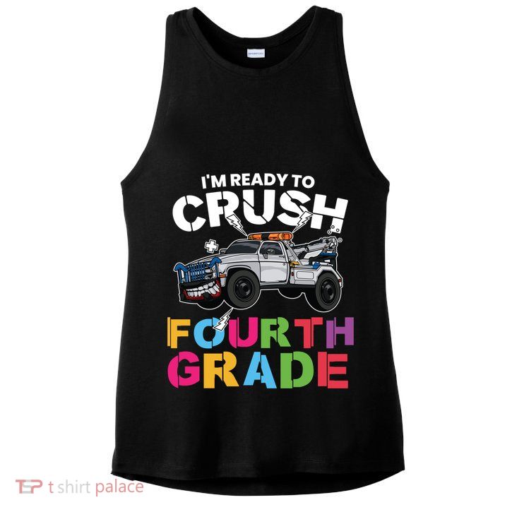 Ready To Crush Fourth Grade Cute 4Th Grade Gift Ladies PosiCharge Tri-Blend Wicking Tank