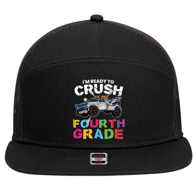 Ready To Crush Fourth Grade Cute 4Th Grade Gift 7 Panel Mesh Trucker Snapback Hat