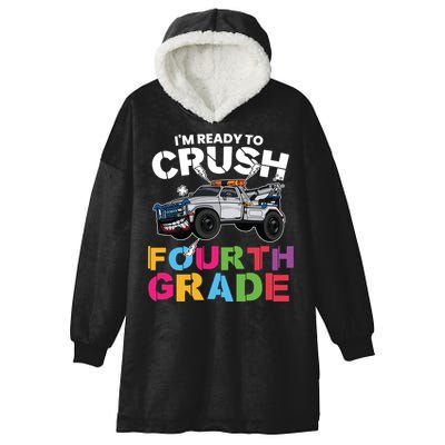 Ready To Crush Fourth Grade Cute 4Th Grade Gift Hooded Wearable Blanket