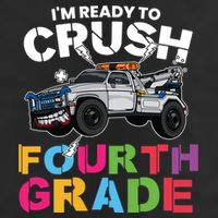 Ready To Crush Fourth Grade Cute 4Th Grade Gift Adult Drive Performance Visor